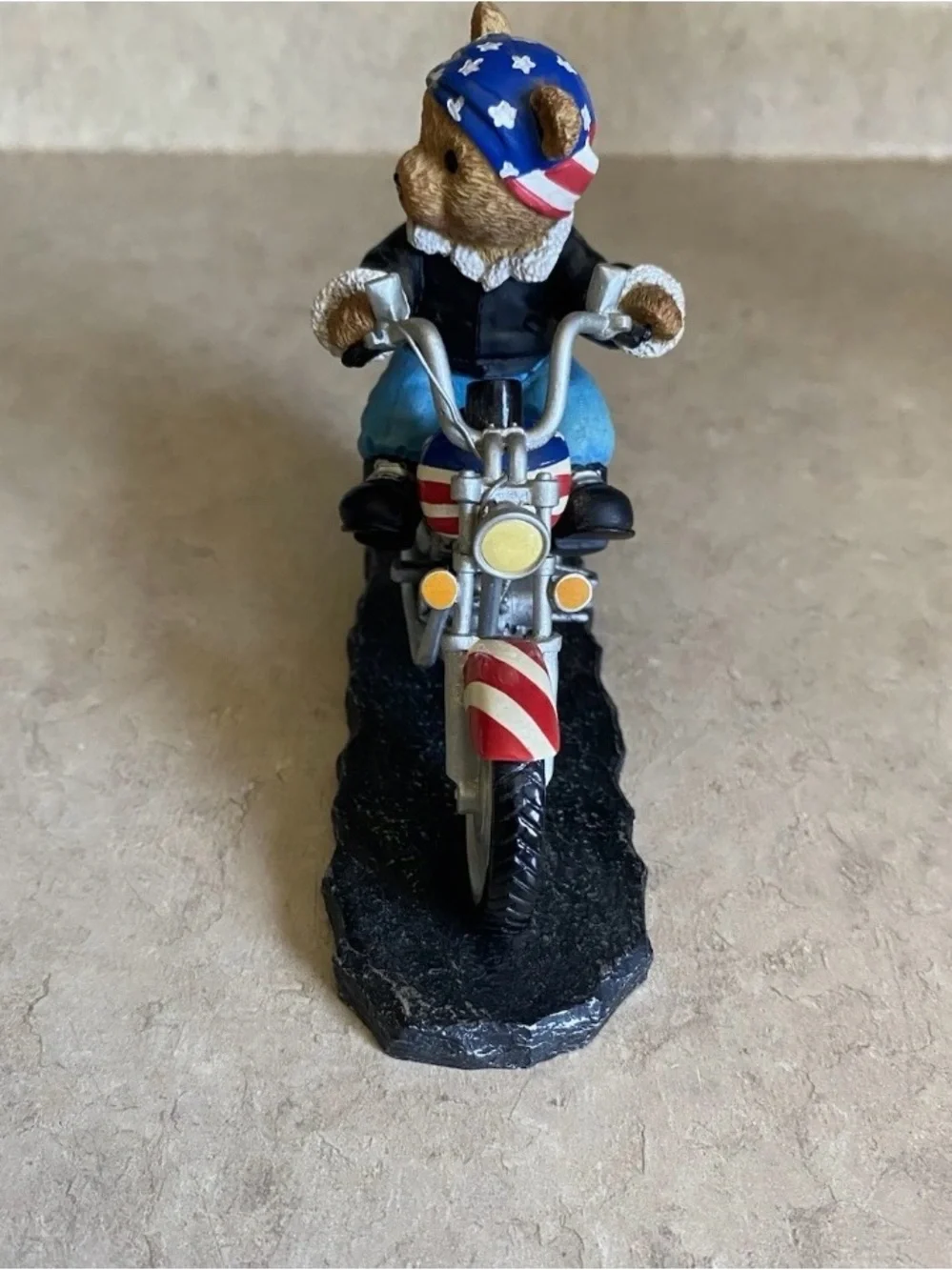 Vintage Faithful Fuzzies Bear To Be Wild Motorcycle Biker Limited Edition Decor